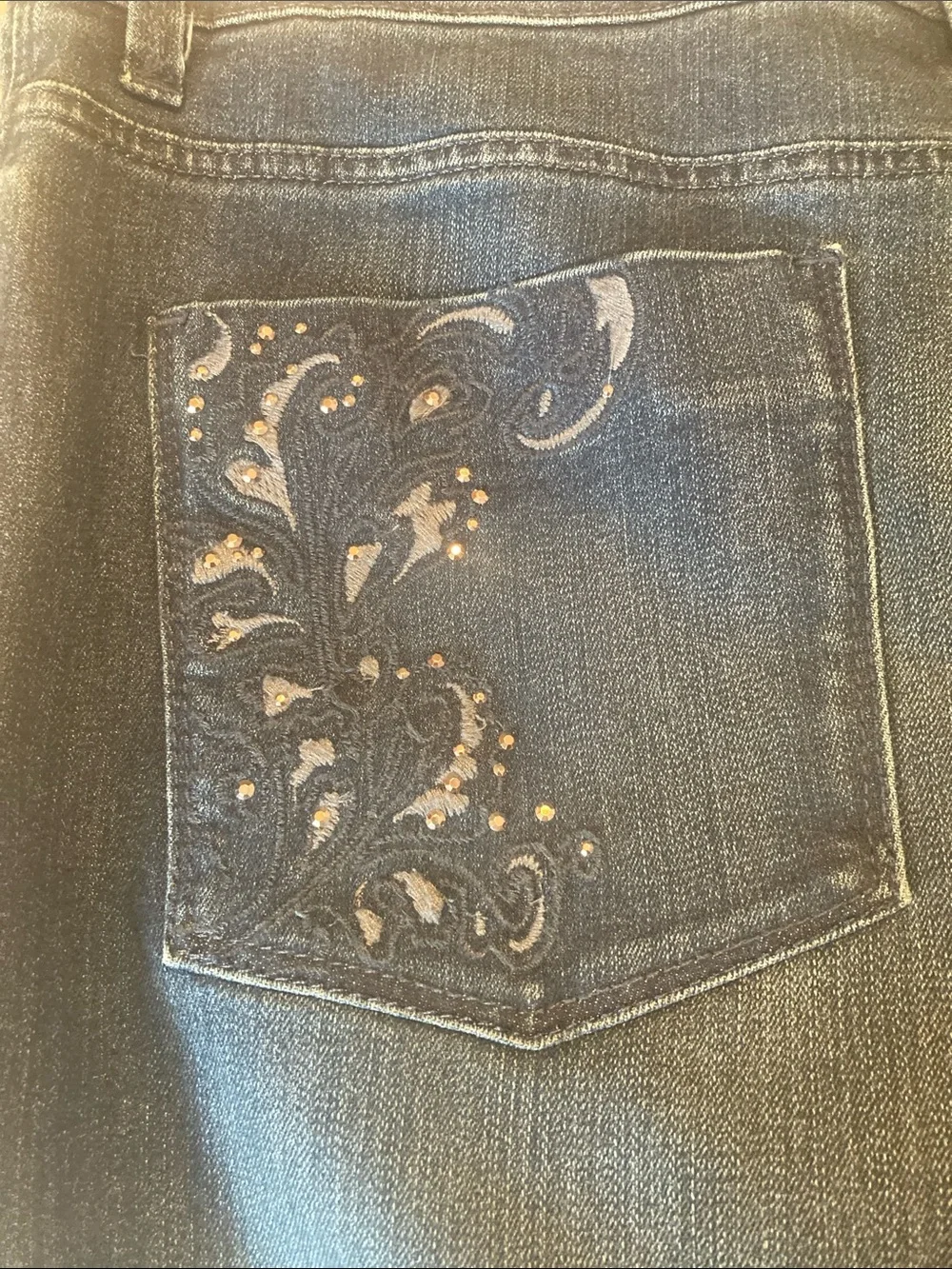 Gloria Vanderbilt Amanda Indigo Blue Straight Leg Jeans